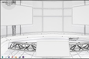 Virtual TV Studio News Set 36, an Architecture 3D Model by akerStudio (Thumbnail 11 of 25)