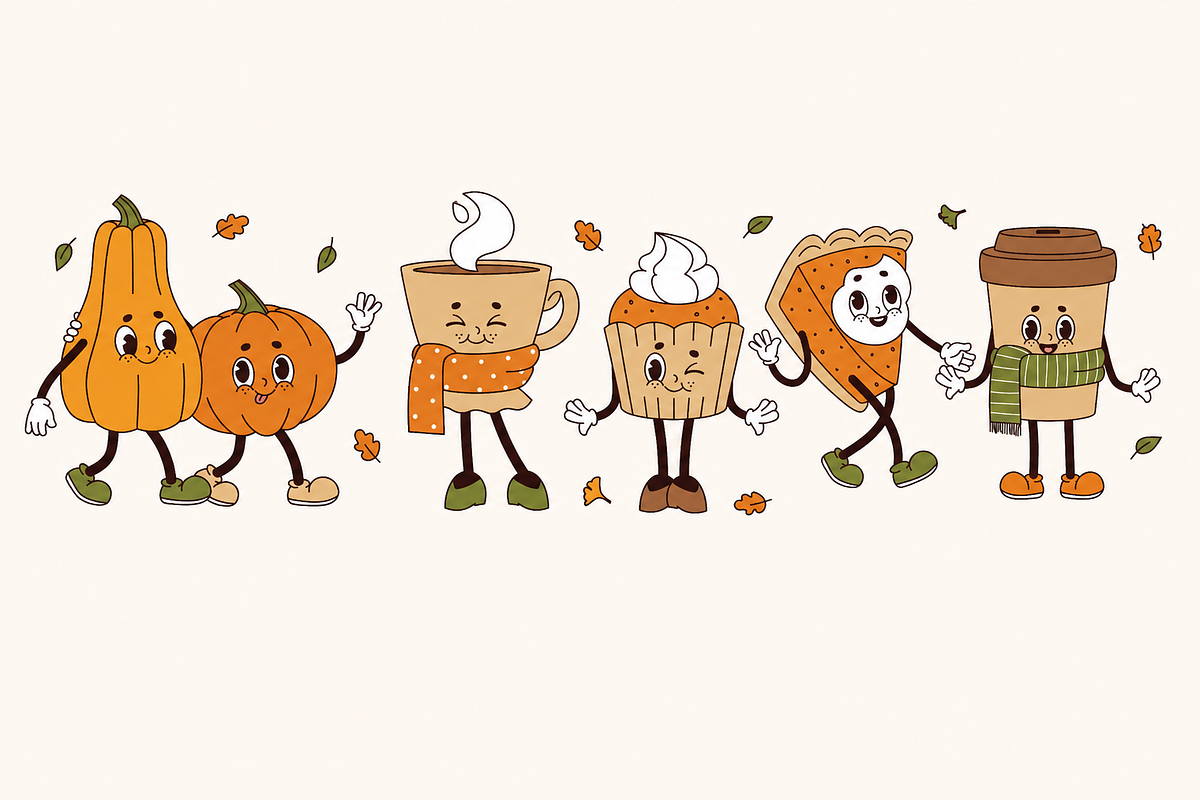 Hand-Drawn Pumpkin & Autumn Bundle, a Seasonal Illustration by Anna Studio (Photo 7 of 11)