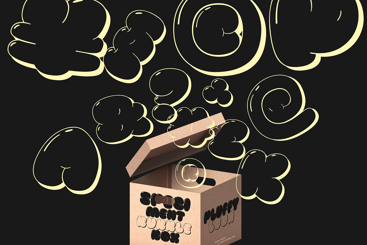 Pluffy Loon | Baloon Bubble Font, a Sans Serif Font by Jolicia Type (Photo 6 of 13)