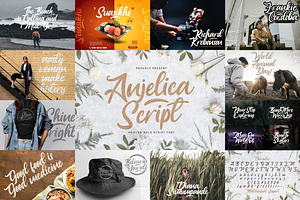 Bold Script Font Bundle Vol 4