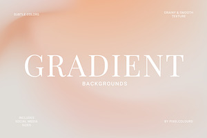 Peach Fuzz Gradient Backgrounds