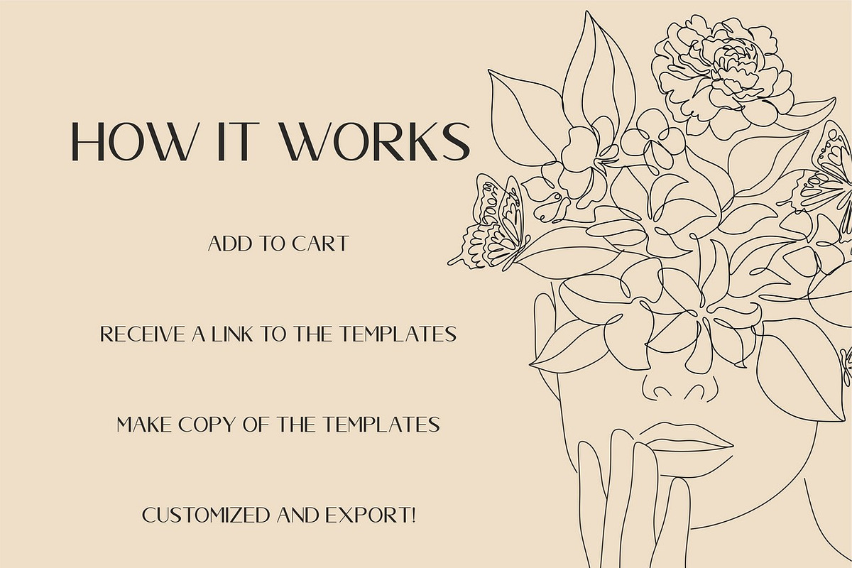 6 Beauty CANVA Logos, a Branding & Logo Template by velychko.ua (Photo 3 of 10)