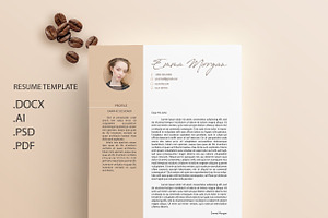 Coffe CV / Resume Template / M