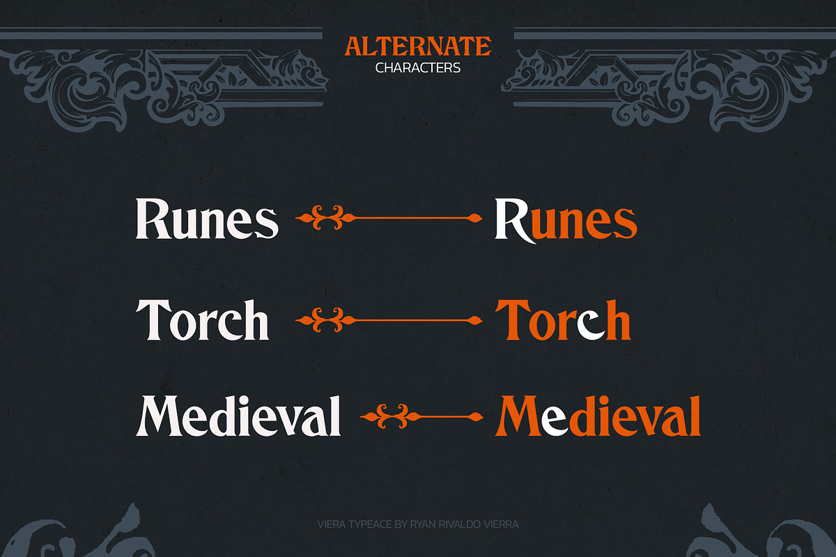 Viera Typeface, a Blackletter Font by Ryan Rivaldo Vierra (Photo 6 of 10)
