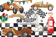 Nursery Watercolor hand Painted Cars, a Transportation Illustration by HabitusDesigns (Thumbnail 1 of 7)