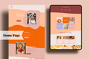 WIX Website Template Colorful Retro, a Wix Template by Warmsoulgallery (Thumbnail 2 of 9)
