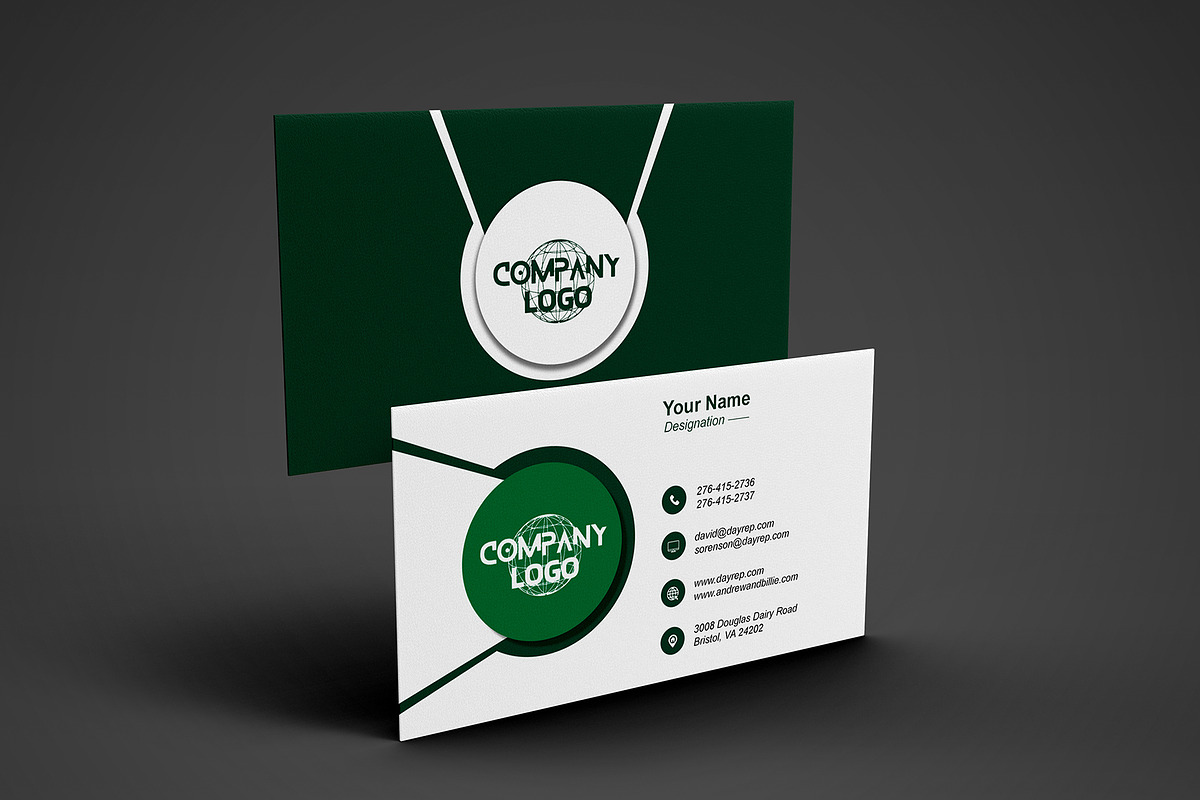 Freelancer Business Card Template PSD preview 3
