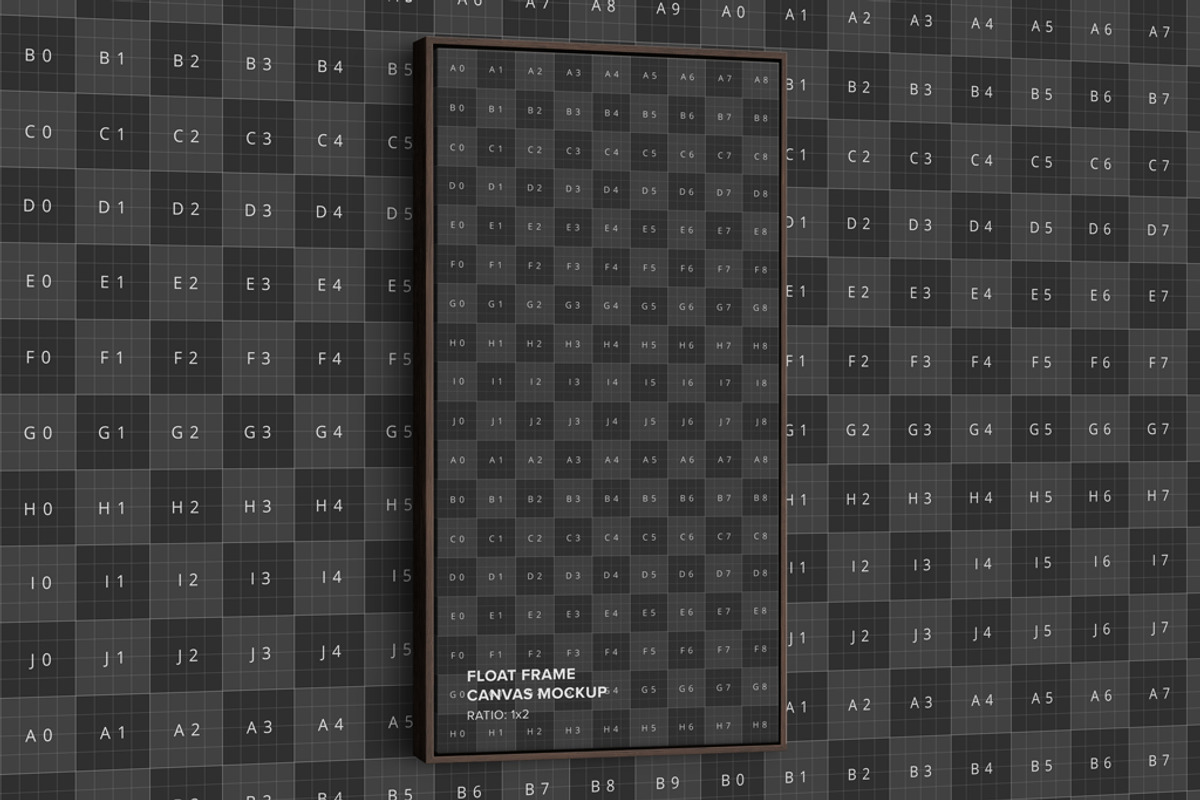 Floater Frame Canvas Mockup R-1x2, a Merchandise Mockup by Mockups by Carlos Viloria (Photo 6 of 6)