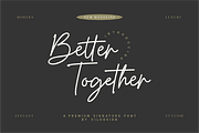 Better Together a Monoline Signature, a Script Font by Vilogsign (Thumbnail 10 of 10)