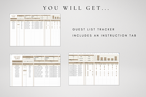 Guest List Tracker Spreadsheet