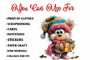 Whimsical Christmas Teddy Bear, a Seasonal Illustration by fashionaddict (Thumbnail 6 of 7)