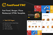FastFood - Restaurant HTML Template, a HTML Template by TNCFlow (Thumbnail 1 of 5)