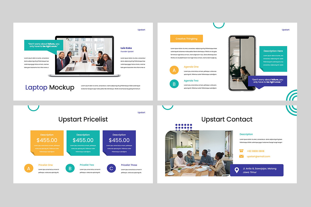 UPSTART - Google Slides Template, a Presentation Template by rgbryand