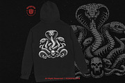 10 Bundle Dark Art Viper Snakes, an Illustration by Morspective (Thumbnail 4 of 7)