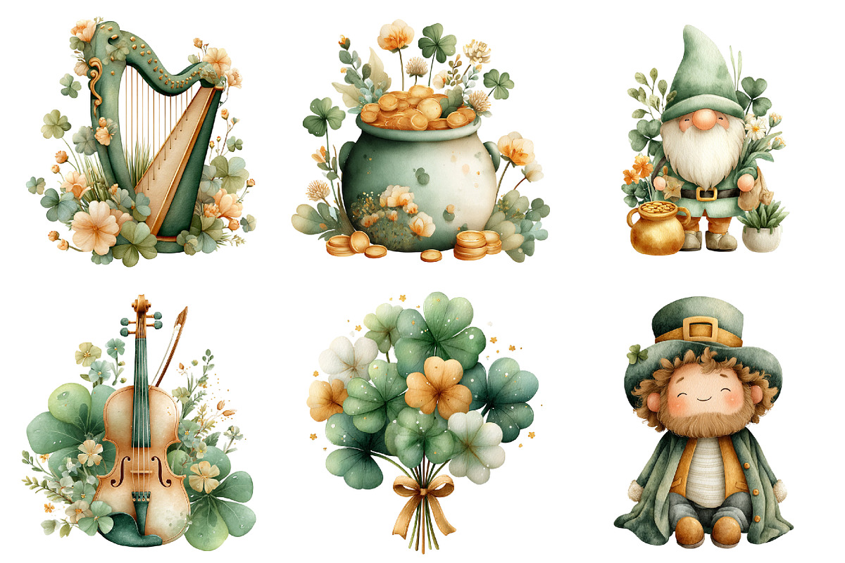 St. Patrick's Day Clipart, an Illustration by DreamCafeArt (Photo 8 of 8)