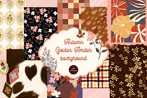 Autumn Golden Amber background