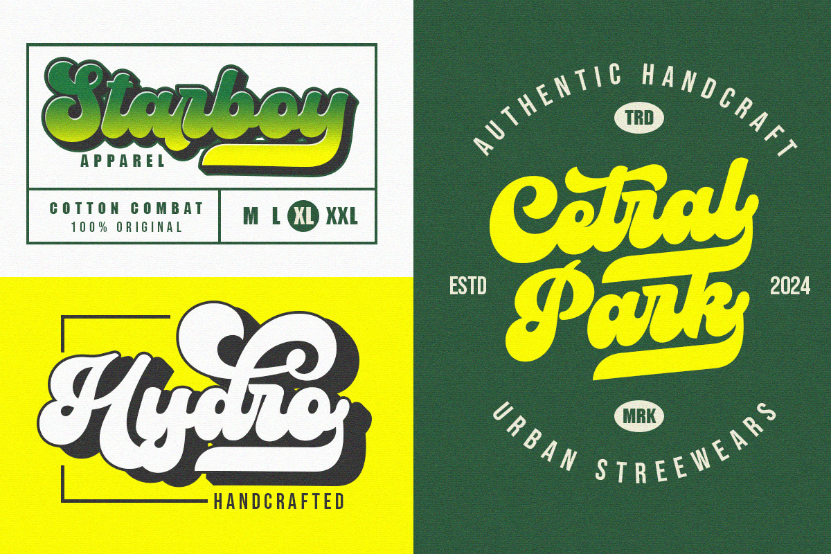 Mafhea - Vintage Retro Font, a Script Font by Letter Fresh (Photo 3 of 12)