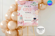 Girl Astronaut First Birthday, an Invitation Template by Digital_Mind (Thumbnail 1 of 3)