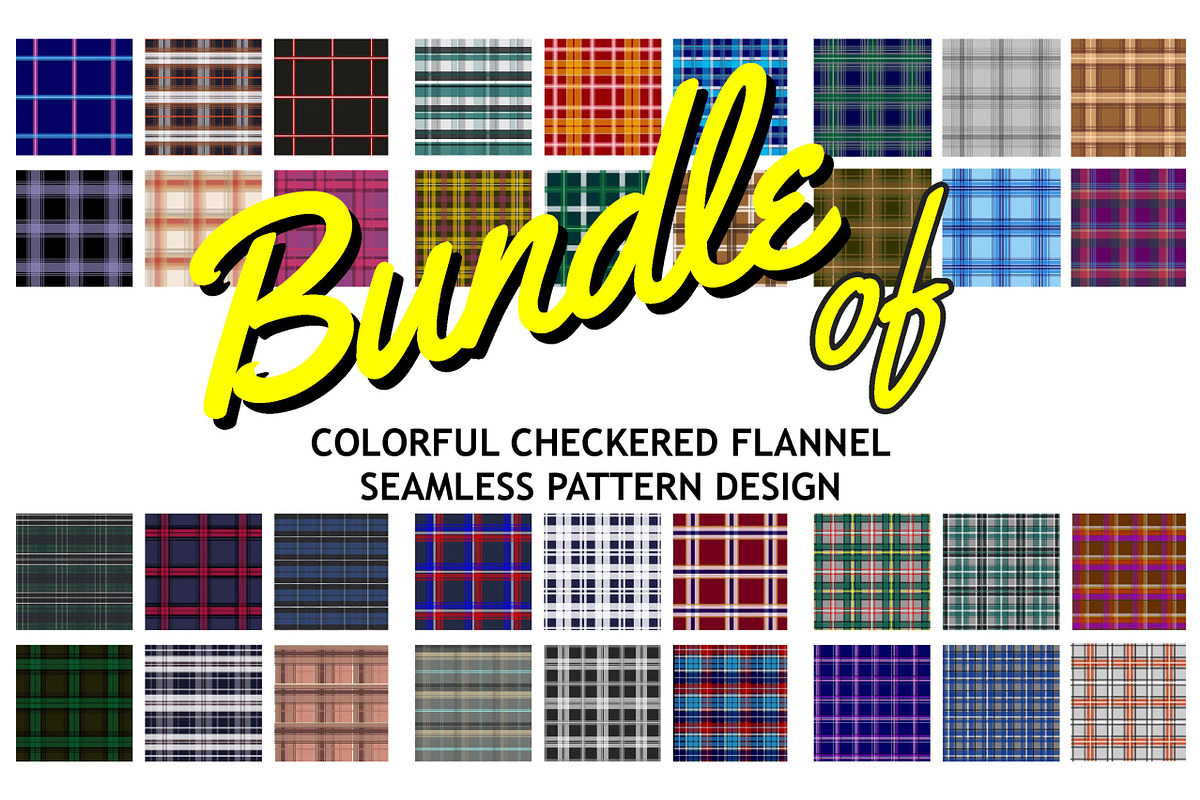 seamless plaid flannel pattern, a Pattern Graphic by Brainware Graphic (Photo 1 of 9)