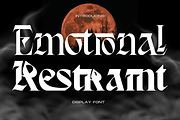 Emotional Restraint Font, a Blackletter Font by 177Studio (Thumbnail 1 of 8)