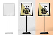 Floor Sign Holder Mockup, a Mockup by Medialoot (Thumbnail 2 of 4)