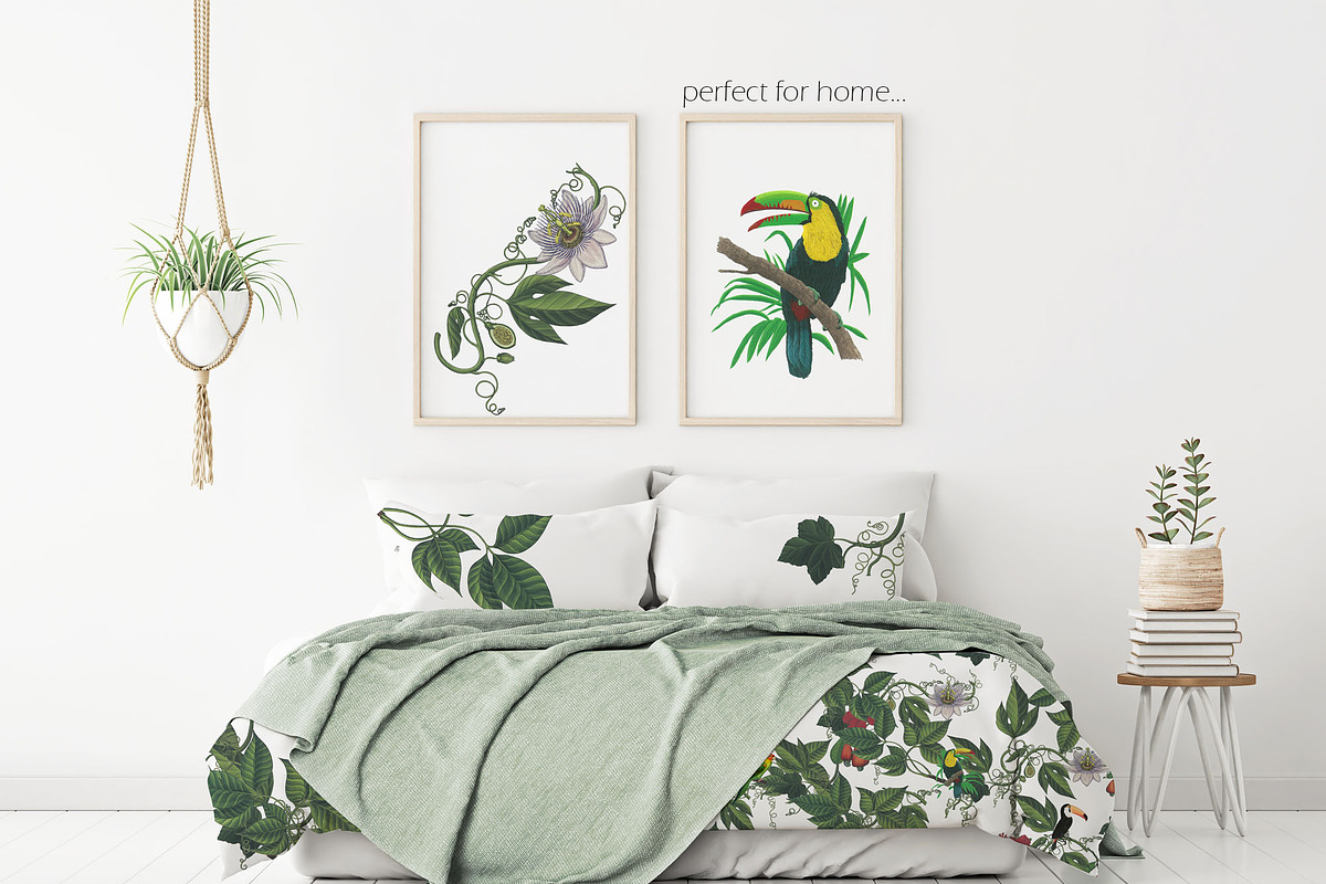 SPRING FLOWERS AND BIRDS PATTERN, a Pattern Graphic by gmzgns (Photo 4 of 8)