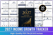 2027 Income Growth Tracker Kdp, a Stationery Template by Mustafiz (Thumbnail 1 of 4)