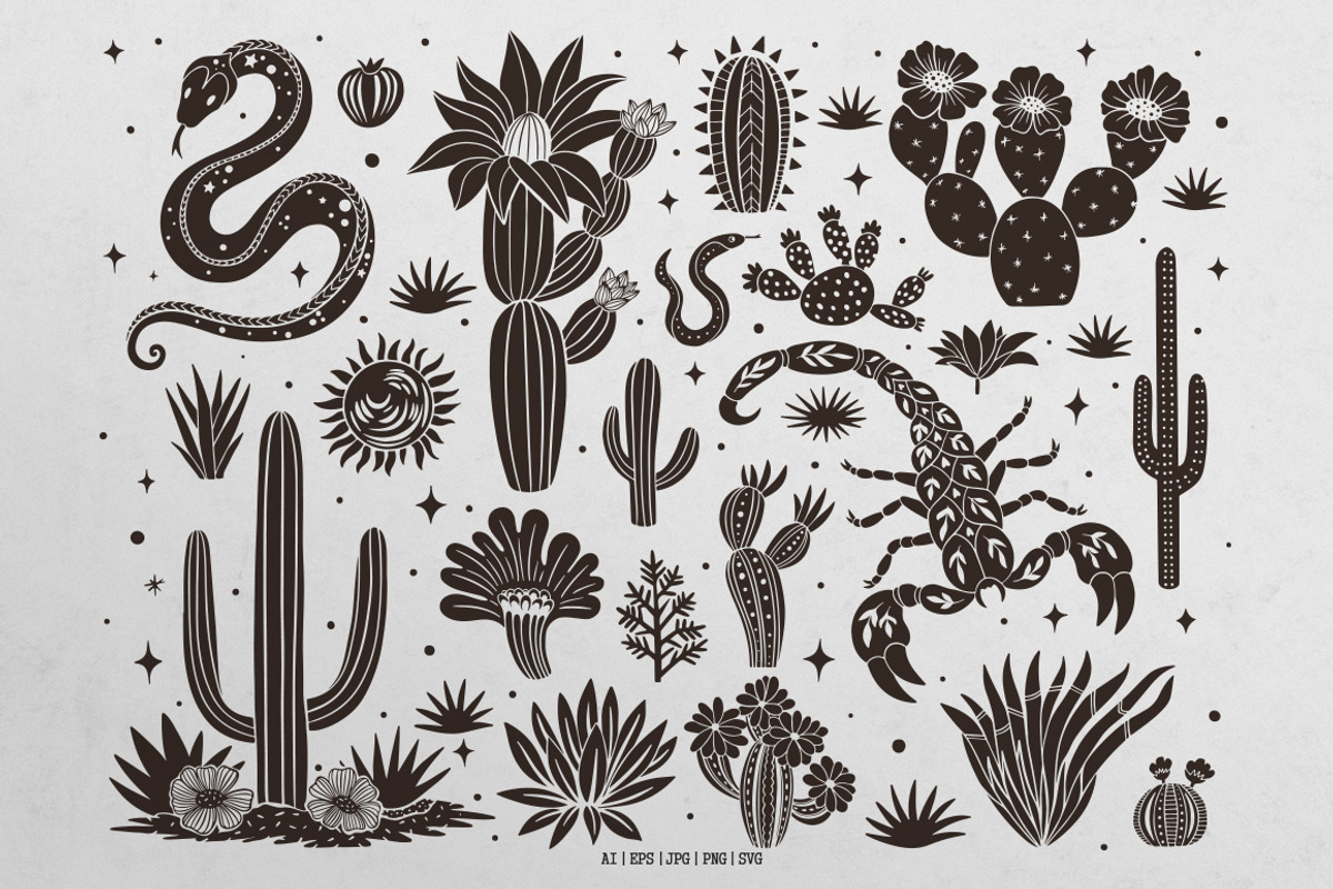 West Dreamer vector linocut graphics, an Object Graphic by DariSmartArt (Photo 11 of 15)