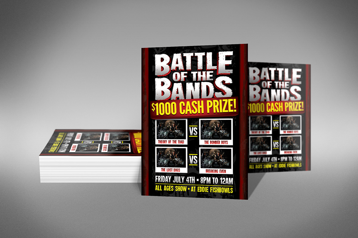 Battle of the Bands Flyer, a Flyer Template by Creativenauts
