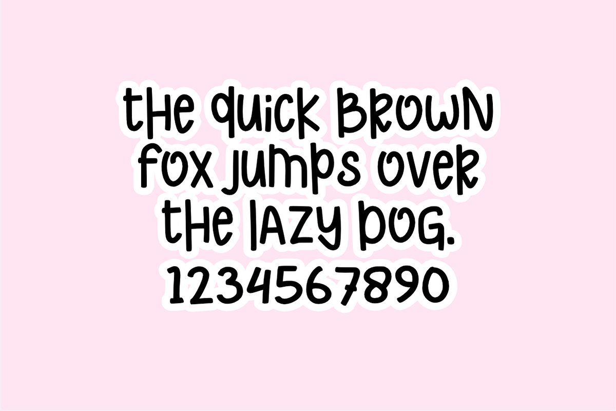 Hello Bitty - Cute Handwritten Font, a Handwritten Font by KiddoGlyphs Studio (Photo 4 of 5)