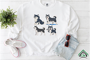 Siberian Husky Dog Embroidery, a Solid Icon by Craft Nest (Thumbnail 2 of 6)