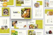 Leafy Organic Food Google Slides, a Presentation Template by kerismaker (Thumbnail 1 of 6)