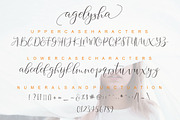 Agelysha Script, a Script Font by Nowlystudios (Thumbnail 9 of 10)