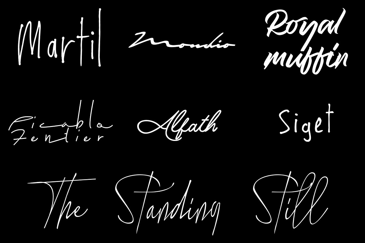 7 Handwriting Font Bundle, a Handwritten Font by Gittype (Photo 2 of 12)