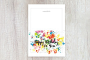 spring and summer birthday card, a Card Template by TurquoiseDesign (Thumbnail 4 of 4)