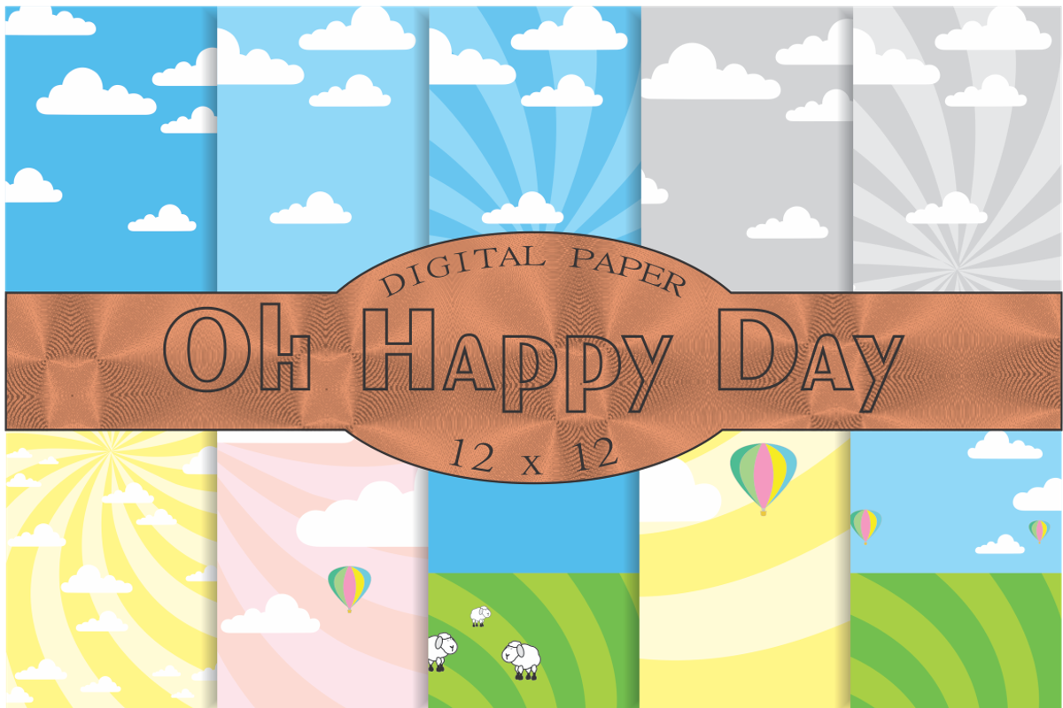 Oh Happy Day!, a Pattern Graphic by Kiwi Fruit Punch