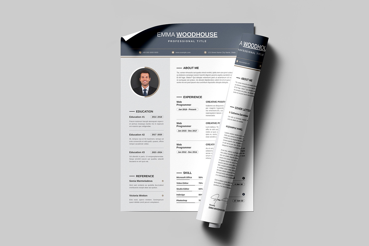 Resume/CV, a Resume Template by PixelStudio (Photo 2 of 4)
