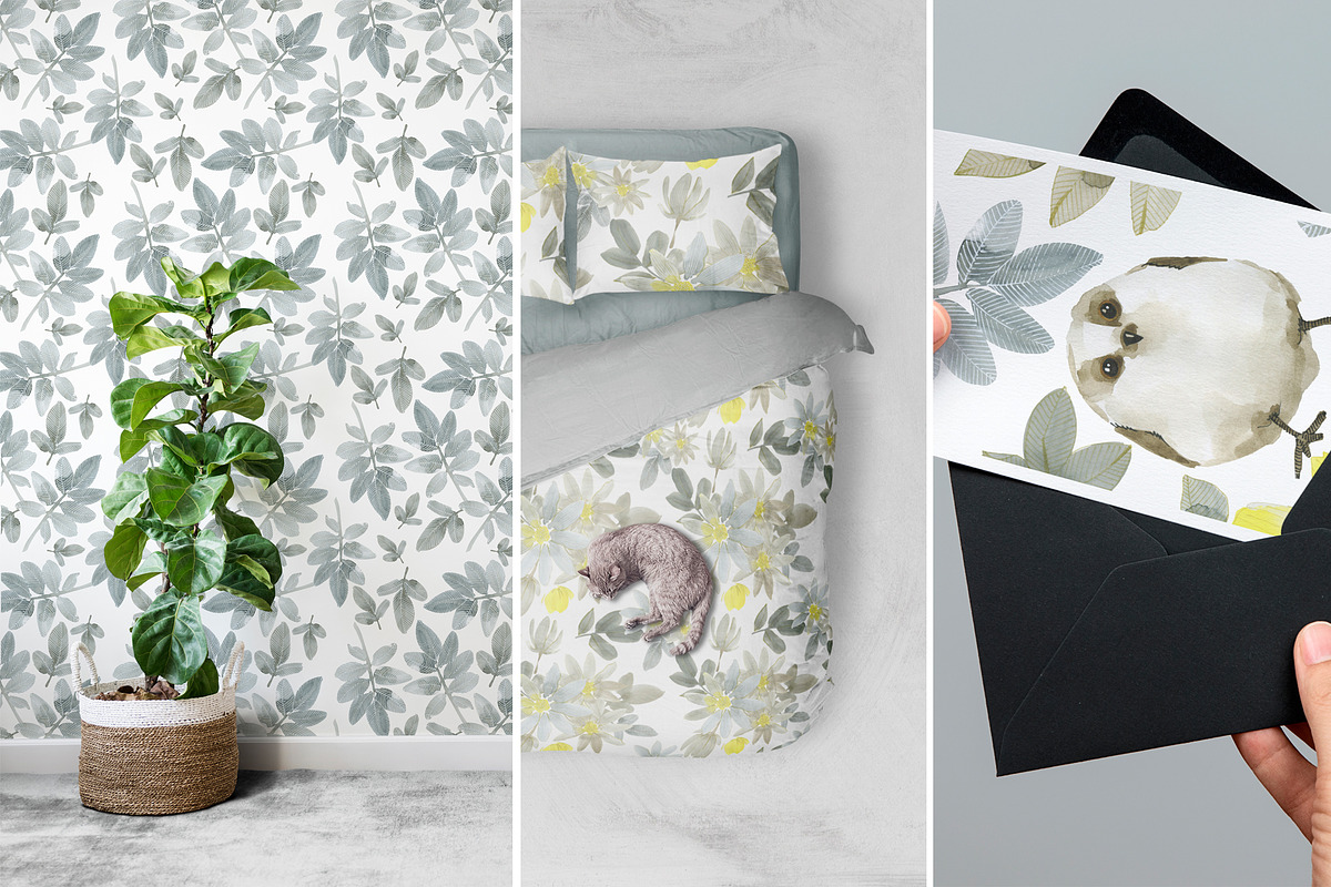 Birds in flowers, an Illustration by Novikova Lida (Photo 7 of 8)