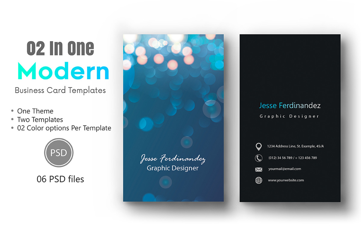 Artistic Business Card Bundle, a Business Card Template by M6 Gallery (Photo 15 of 18)
