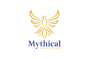 Mythical Phoenix Golden Logo Rebirth, a Branding & Logo Template by Signatoro