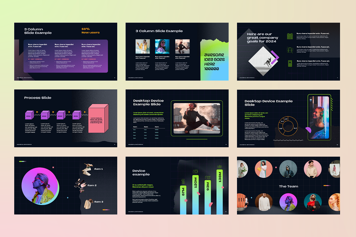Eclectic Google Slides Template, a Presentation Template by chio.design - Khalay Chio (Photo 5 of 8)