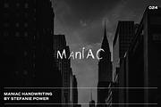 maniac Handwriting | Font, a Script Font by Stefanie Madison (Thumbnail 1 of 2)