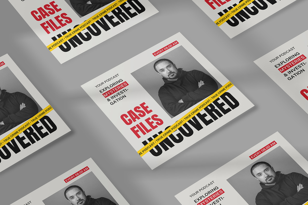 True Crime Podcast Cover, a Social Media Template by Neermana (Photo 2 of 4)