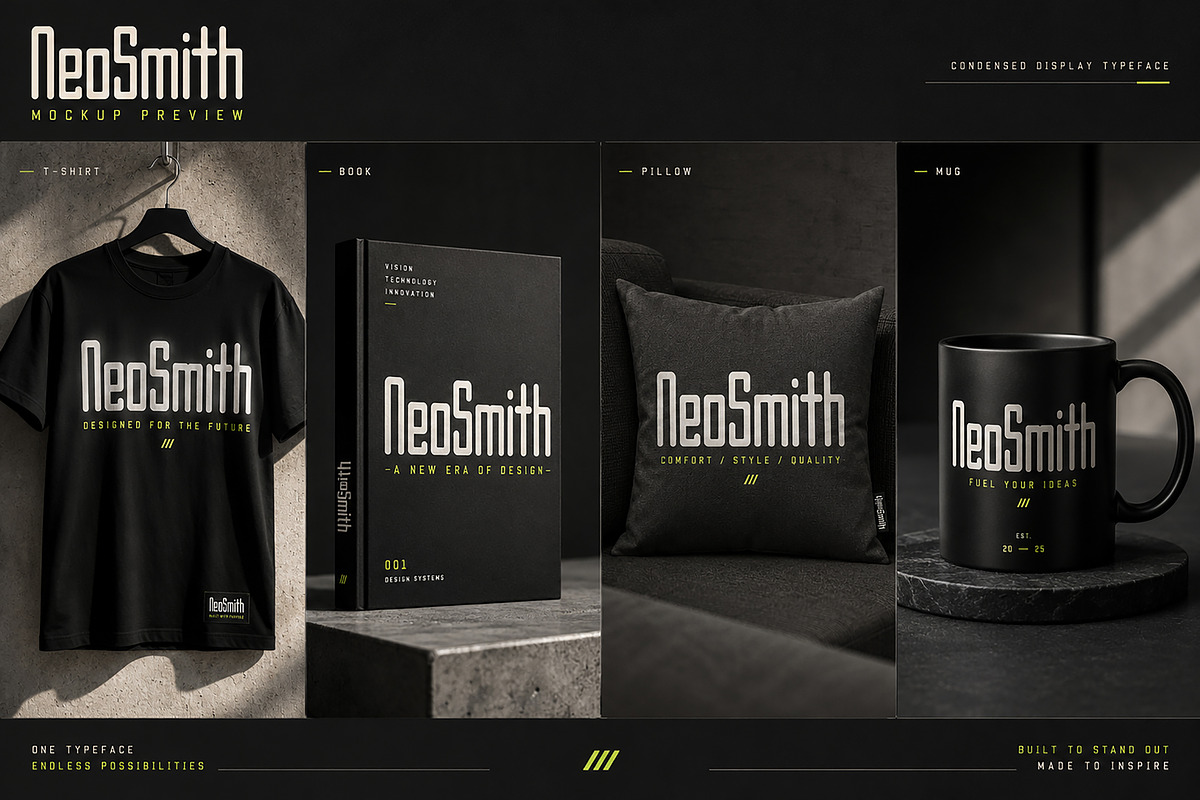 NeoSmith –Condensed Display Typeface, a Slab Serif Font by Wow Magic (Photo 2 of 5)