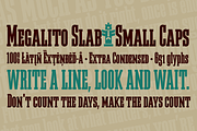 Megalito Slab & Small Caps, a Slab Serif Font by deFharo (Thumbnail 8 of 8)