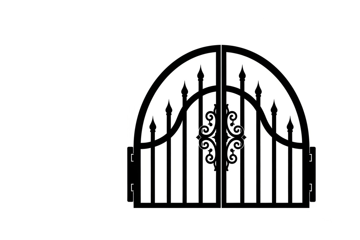 Ornate Iron Gate SVG Bundle, an Illustration by Designs_River (Photo 6 of 31)