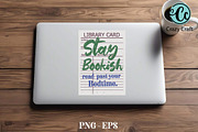 8 Retro Library Card with Book Quote, an Education Illustration by CrazyCraft (Thumbnail 2 of 4)