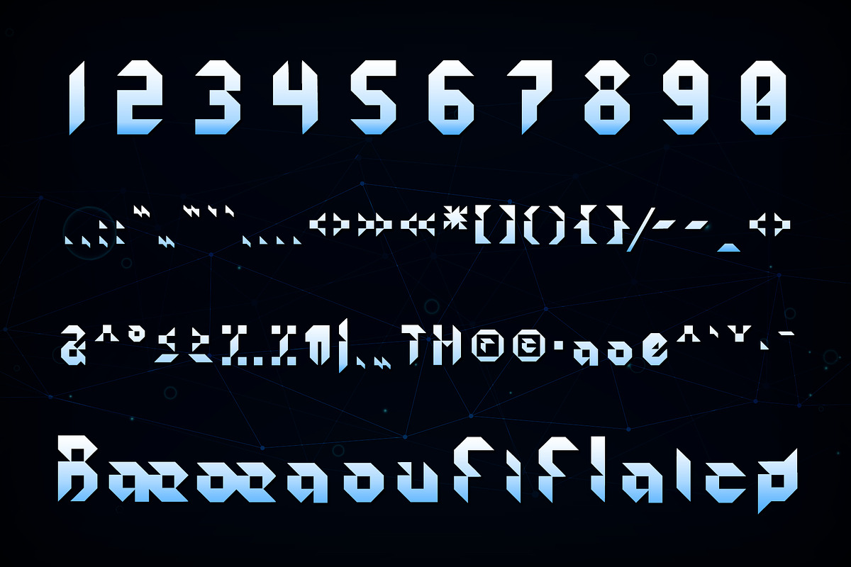 Kidshape | Futuristic Font preview 3