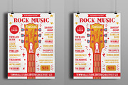 Rock Music Festival Flyer, a Flyer Template by serapika (Thumbnail 3 of 3)