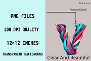 Brushstroke Easter Alphabet Clipart, an Illustration by SVGArt (Thumbnail 4 of 9)